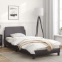 Giroletto con Testiera Crema 90x200 cm in Similpelle