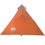 Tenda dCampeggio Tipi 1 Persona Grigio e Arancione Impermeabile