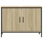 Mobile Lavabo Bagno Rovere Sonoma 80x30x60 cm Legno Multistrato