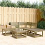 Set Divani da Giardino 5 pz in Legno Impregnato di Pino