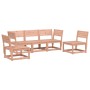 Set Divani da Giardino 5 pz in Legno Massello di Douglas