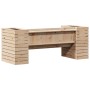 Panchina con Fioriera 167,5x60x65 cm in Legno Massello di Pino