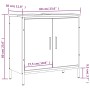 Mobile Lavabo Bagno Rovere Marrone 60x30x60cm Legno Multistrato
