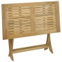 Tavolo da Giardino Pieghevole 110x55x75cm Legno Massello Acacia