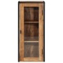 Mobile Bagno a Muro 40x30x90 cm Legno Massello Acacia e Ferro