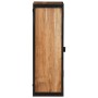 Mobile Bagno a Muro 40x30x90 cm Legno Massello Acacia e Ferro