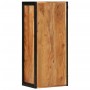 Mobile Bagno a Muro 40x30x90 cm Legno Massello Acacia e Ferro