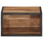 Comodino a Parete 35x35x20 cm in Legno Massello di Acacia
