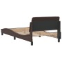 Giroletto con Testiera Marrone 100x200 cm in Similpelle