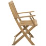 Sedie Giardino Pieghevoli 2 pz 58x54,5x90 cm Massello Acacia