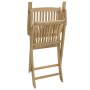 Sedie Giardino Pieghevoli 2 pz 58x54,5x90 cm Massello Acacia