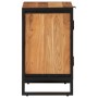 Mobile da Bagno 55x35x60 cm in Legno Massello di Acacia e Ferro