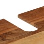 Mobile da Bagno 55x35x60 cm in Legno Massello di Acacia e Ferro