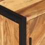 Mobile da Bagno 55x35x60 cm in Legno Massello di Acacia e Ferro