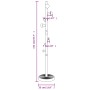 Appendiabiti Bianco 172 cm in Ferro Verniciato a Polvere