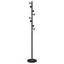 Appendiabiti Nero 176 cm in Ferro Verniciato a Polvere