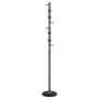 Appendiabiti Nero 176 cm in Ferro Verniciato a Polvere