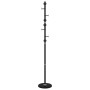 Appendiabiti Nero 176 cm in Ferro Verniciato a Polvere