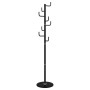 Appendiabiti Nero 183 cm in Ferro Verniciato a Polvere