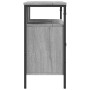 Mobile Lavabo Bagno Grigio Sonoma 80x30x60 cm Legno Multistrato