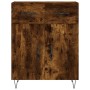 Credenza Rovere Fumo 69,5x34x180 cm in Legno Multistrato