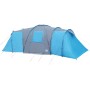 Tenda da Campeggio a Cupola per 12 Persone Blu Impermeabile