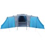 Tenda da Campeggio a Cupola per 12 Persone Blu Impermeabile