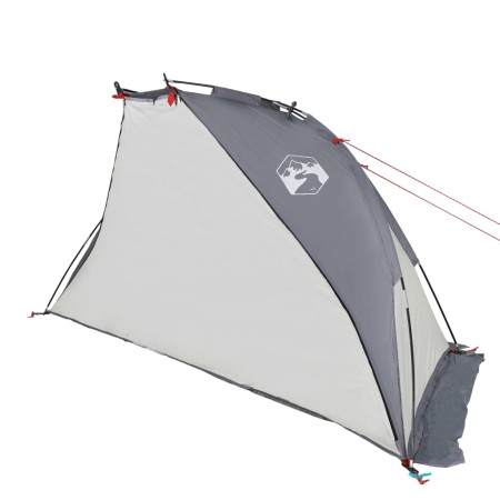 Tenda da Spiaggia Grigia 268x223x125 cm in Poliestere 185T