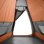 Tenda Campeggio Tipi 7 Persone Grigio/ Arancione Impermeabile