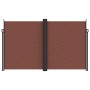 Tenda da Sole Laterale Retrattile Marrone 200x600 cm