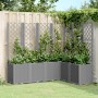 Fioriera Giardino con Graticcio Grigio Chiaro 160x120x140 cm PP