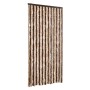 Tenda Antimosche Beige e Marrone Chiaro 100x200 cm in Ciniglia