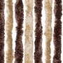 Tenda Antimosche Beige e Marrone Chiaro 100x200 cm in Ciniglia