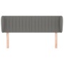 Testiera ad Orecchio Grigio Scuro 147x23x78/88 cm in Tessuto