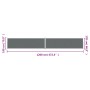 Tenda da Sole Laterale Retrattile Antracite 180x1200 cm