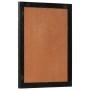 Specchio da Bagno Nero 50x70x2,5cm Legno Massello Mango e Vetro