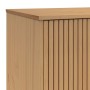 Credenza OLDEN Bianca e Marrone 114x43x73,5 cm Massello di Pino