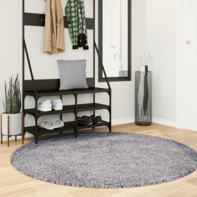 Tappeto Shaggy PAMPLONA a Pelo Lungo Moderno Blu Ø 160 cm