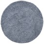 Tappeto Shaggy PAMPLONA a Pelo Lungo Moderno Blu Ø 160 cm
