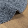 Tappeto Shaggy PAMPLONA a Pelo Lungo Moderno Blu Ø 160 cm
