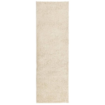 Tappeto Shaggy PAMPLONA a Pelo Lungo Moderno Oro 80x250 cm