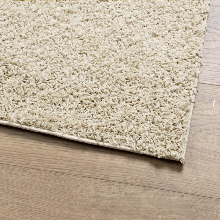 Tappeto Shaggy PAMPLONA a Pelo Lungo Moderno Oro 80x250 cm