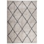 Tappeto Shaggy PAMPLONA Pelo Lungo Beige e Antracite 120x170 cm