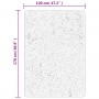 Tappeto Shaggy PAMPLONA Pelo Lungo Beige e Antracite 120x170 cm