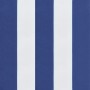 Cuscini Sedia Schienale Alto 4 pz Bianco e Blu Tessuto Oxford