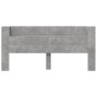 Testiera con Contenitore a LED Grigio Cemento 220x16,5x103,5 cm