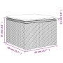 Set Divano da Giardino 5 pz con Cuscini Beige in Polyrattan