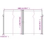 Tenda da Sole Laterale Retrattile Antracite 220x1000 cm