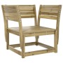 Set Salotto da Giardino 5 pz in Legno Impregnato di Pino