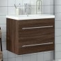 Mobile da Bagno con Lavabo Integrato Rovere Marrone